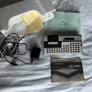 Sharp Memowriter EL-7001 Electronic Calculator 1981 Time Capsule Rare Vtg Tech
